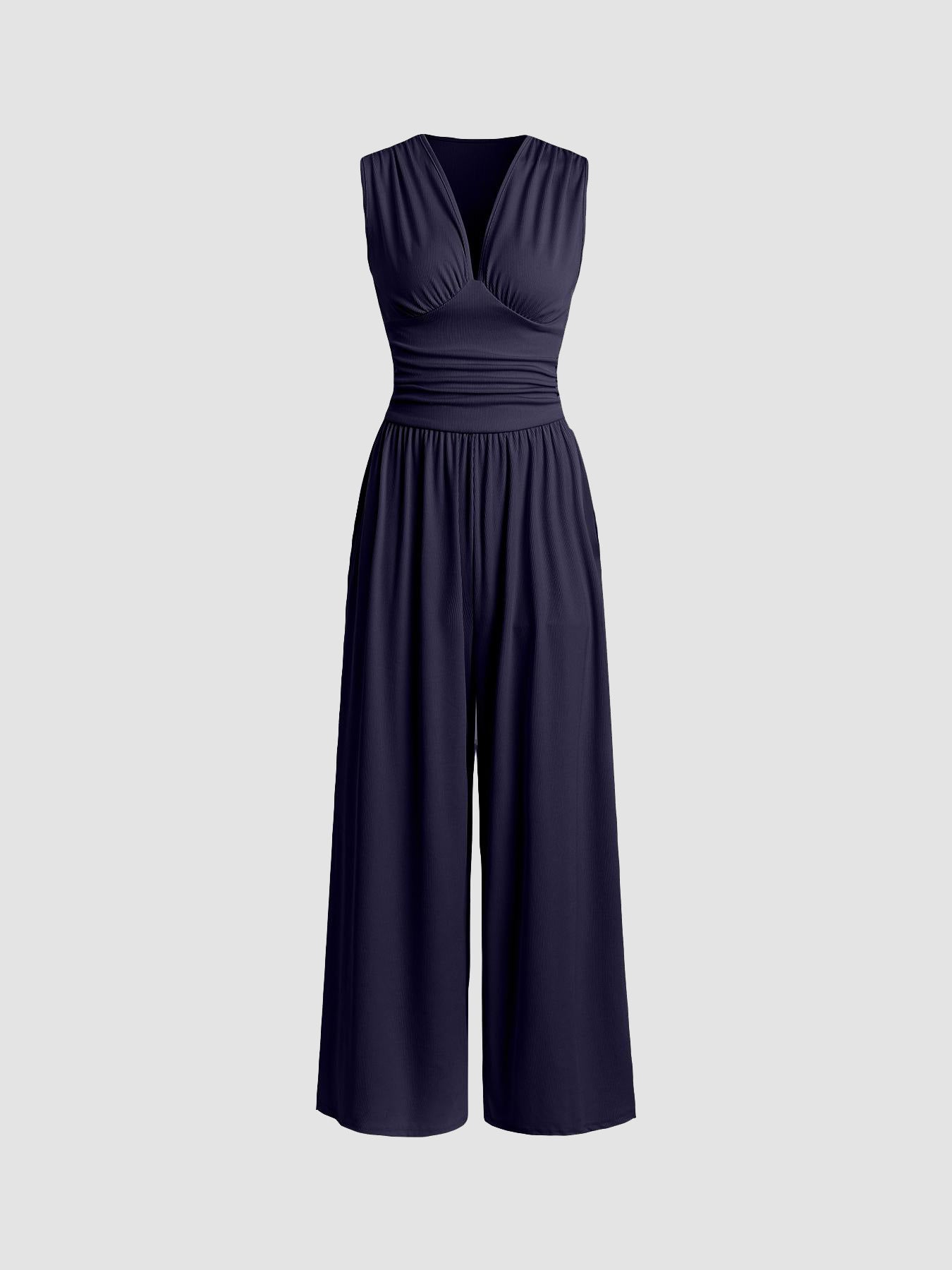 womens-knit-jumpsuit-with-v-neck-and-ruched-waist-5