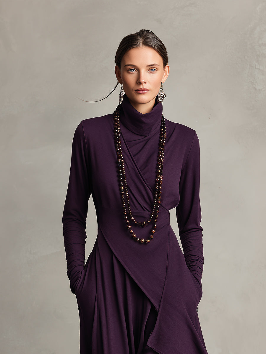 womens-knit-maxi-dress-with-roll-neck-and-wrap-overlay-3