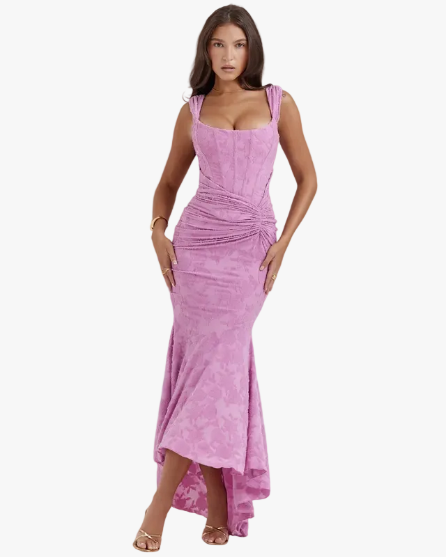 womens-maxi-dress-with-square-neckline-and-ruched-asymmetric-hem-1