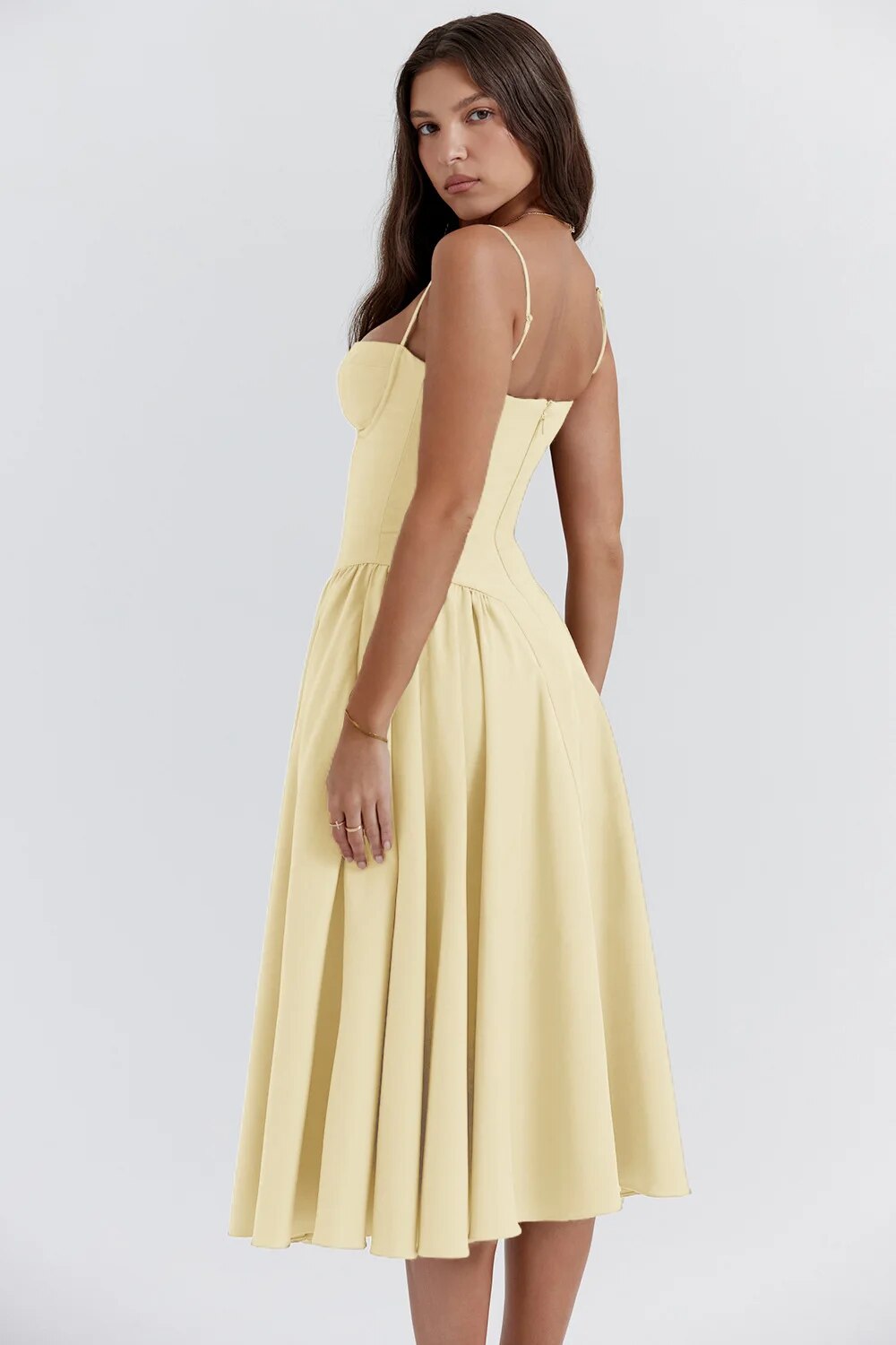 womens-midi-dress-in-woven-material-with-bust-seams-and-pockets-18