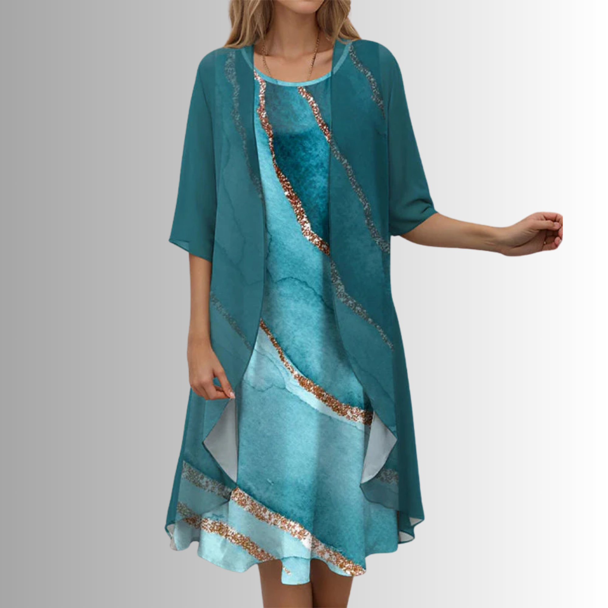 womens-midi-dress-set-with-open-front-overlay-and-floral-print-3