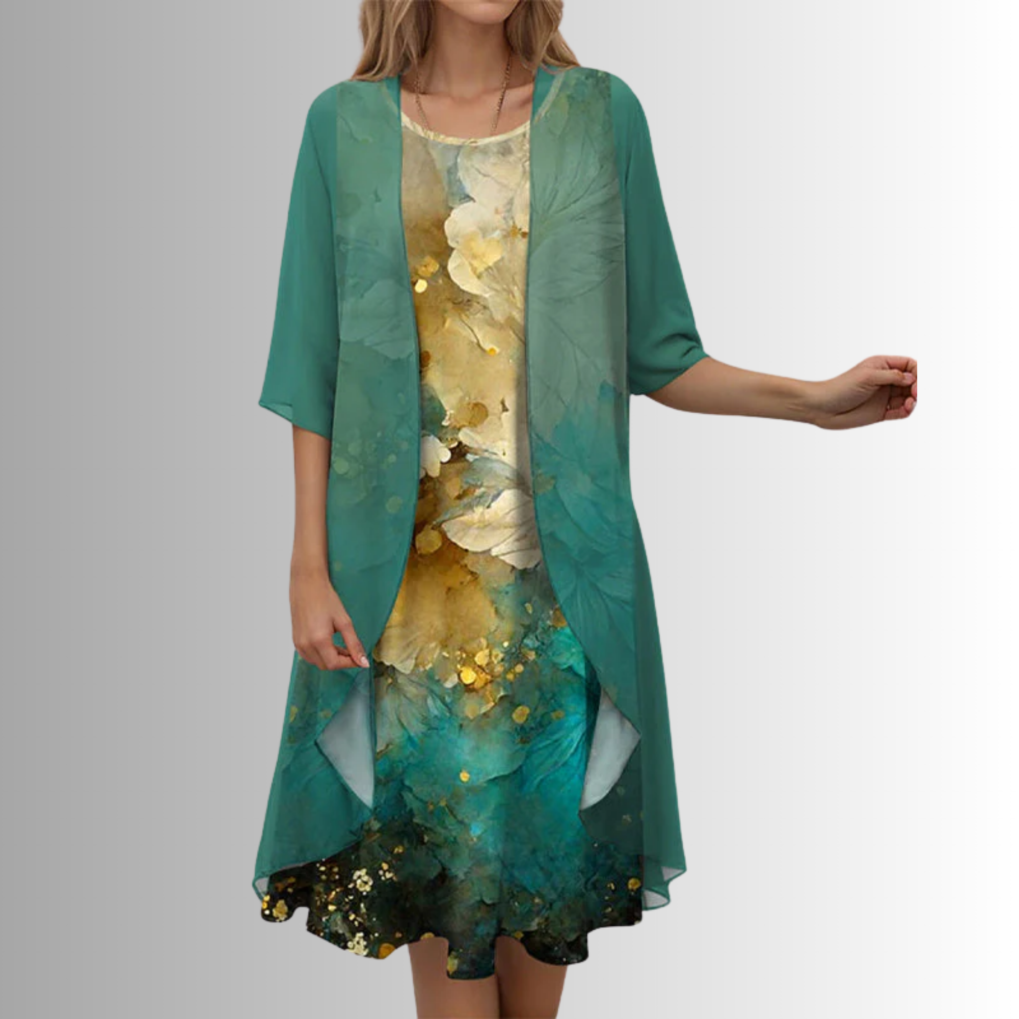 womens-midi-dress-set-with-open-front-overlay-and-floral-print-4
