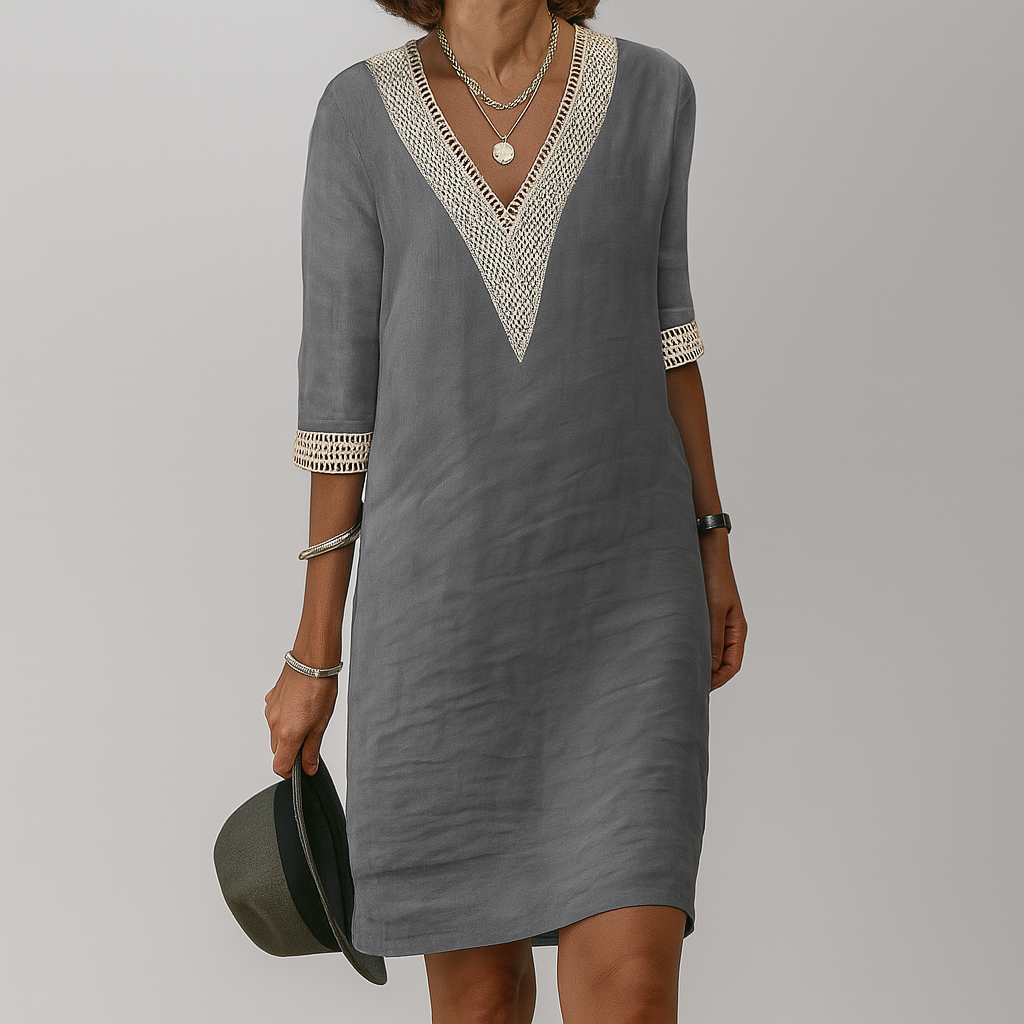 womens-midi-linen-dress-with-v-neck-and-trim-cuffs-3