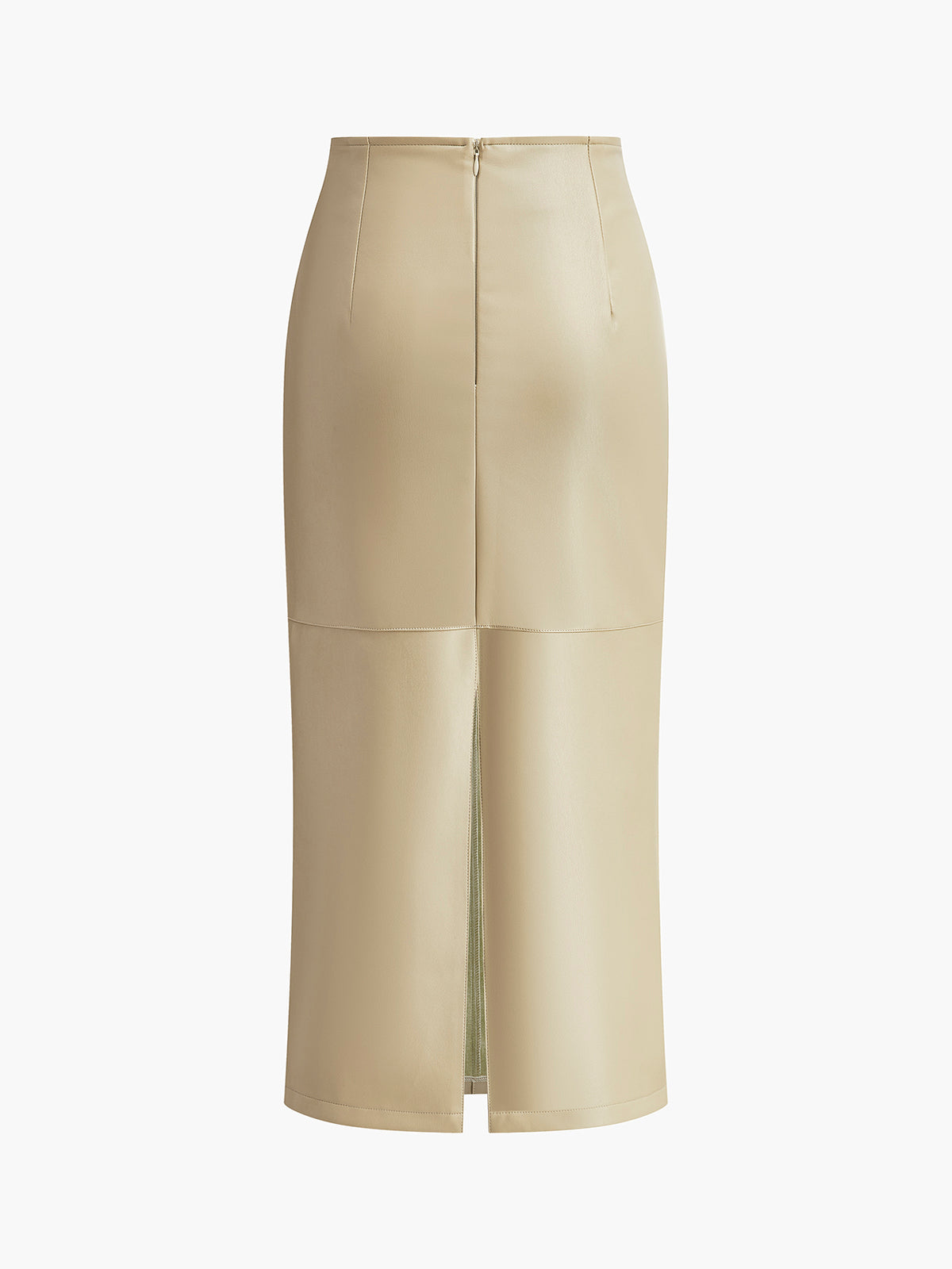 womens-midi-skirt-in-faux-material-with-back-slit-and-panel-seams-3