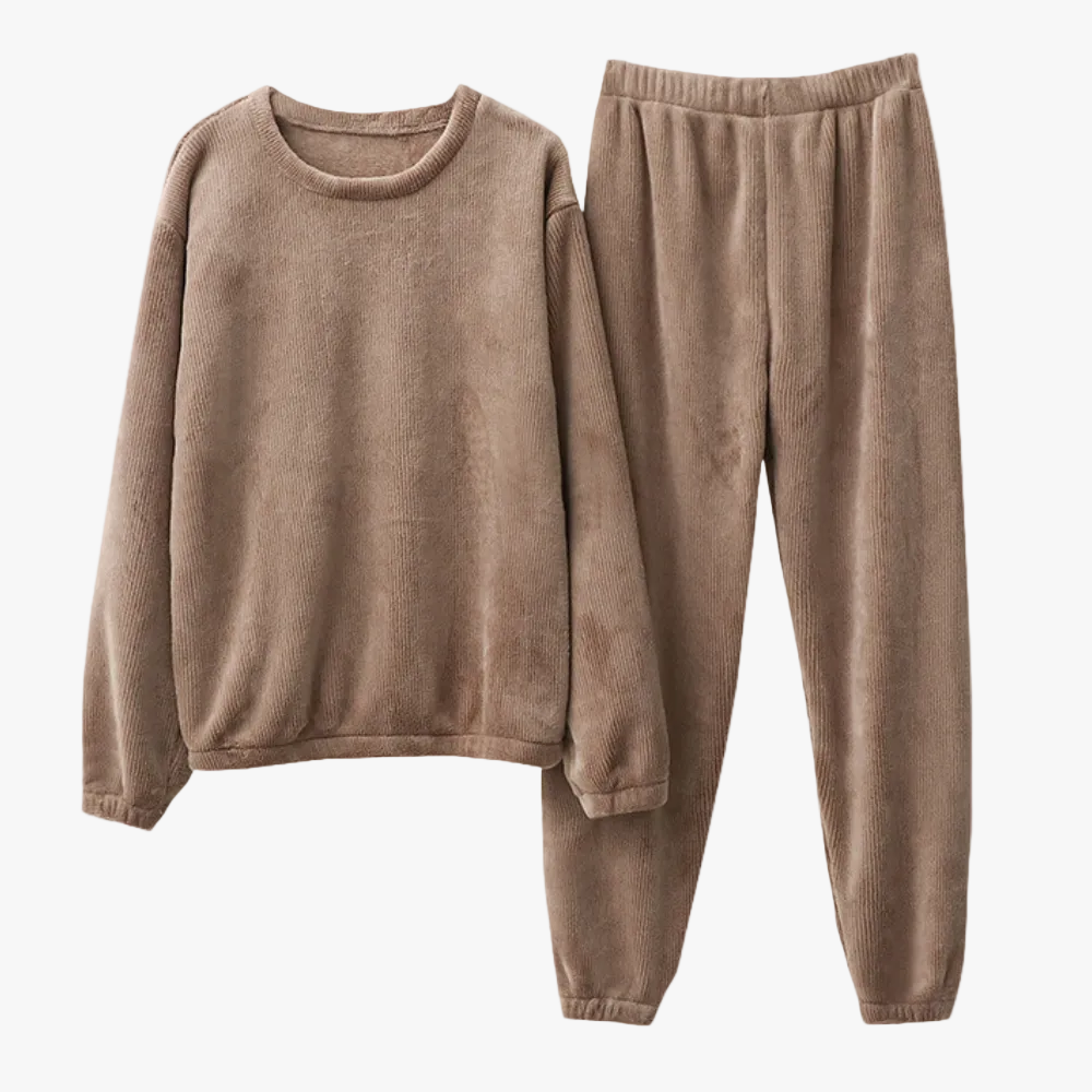 womens-plush-knit-loungewear-set-with-crewneck-top-and-jogger-pants-1