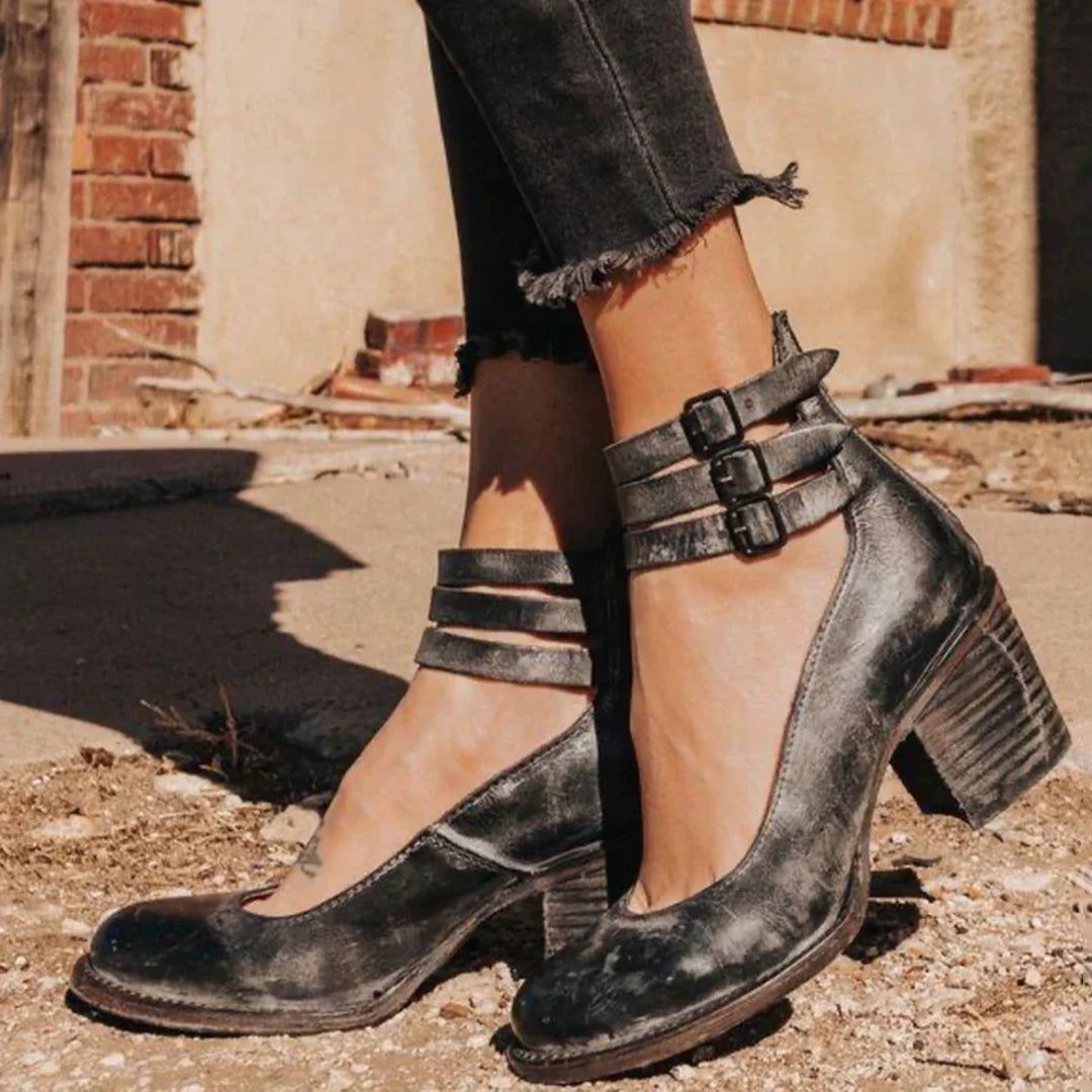 womens-pu-block-heel-pumps-with-buckle-straps-and-side-zipper-3