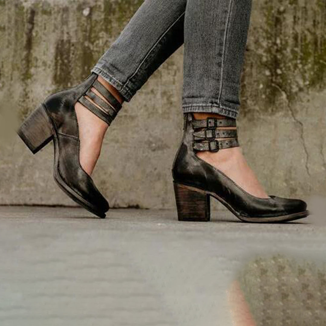 womens-pu-block-heel-pumps-with-buckle-straps-and-side-zipper-5