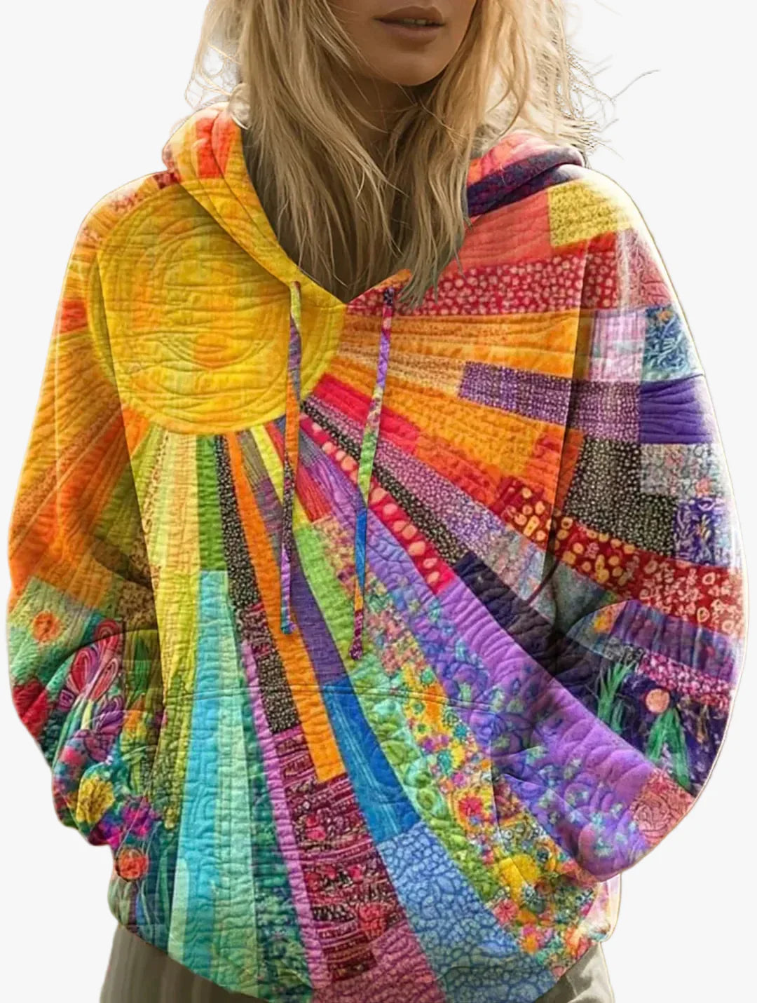 womens-quilted-pullover-hoodie-with-drawstring-hood-and-kangaroo-pocket-1