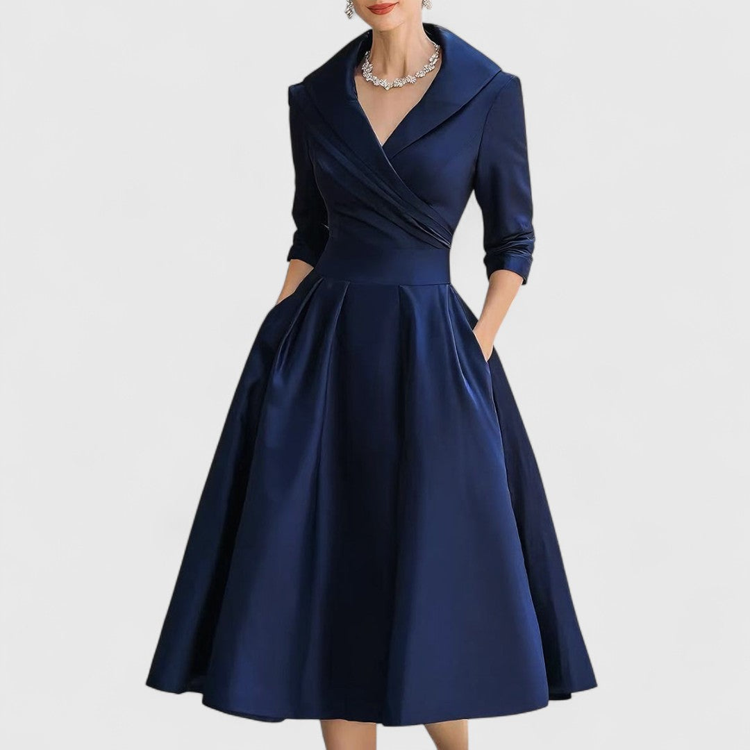 womens-satin-like-midi-dress-with-surplice-neckline-and-pockets-3