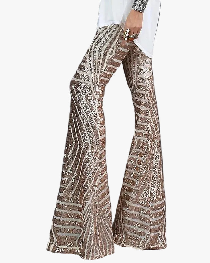 womens-sequin-flare-pants-with-pull-on-elastic-waistband-1