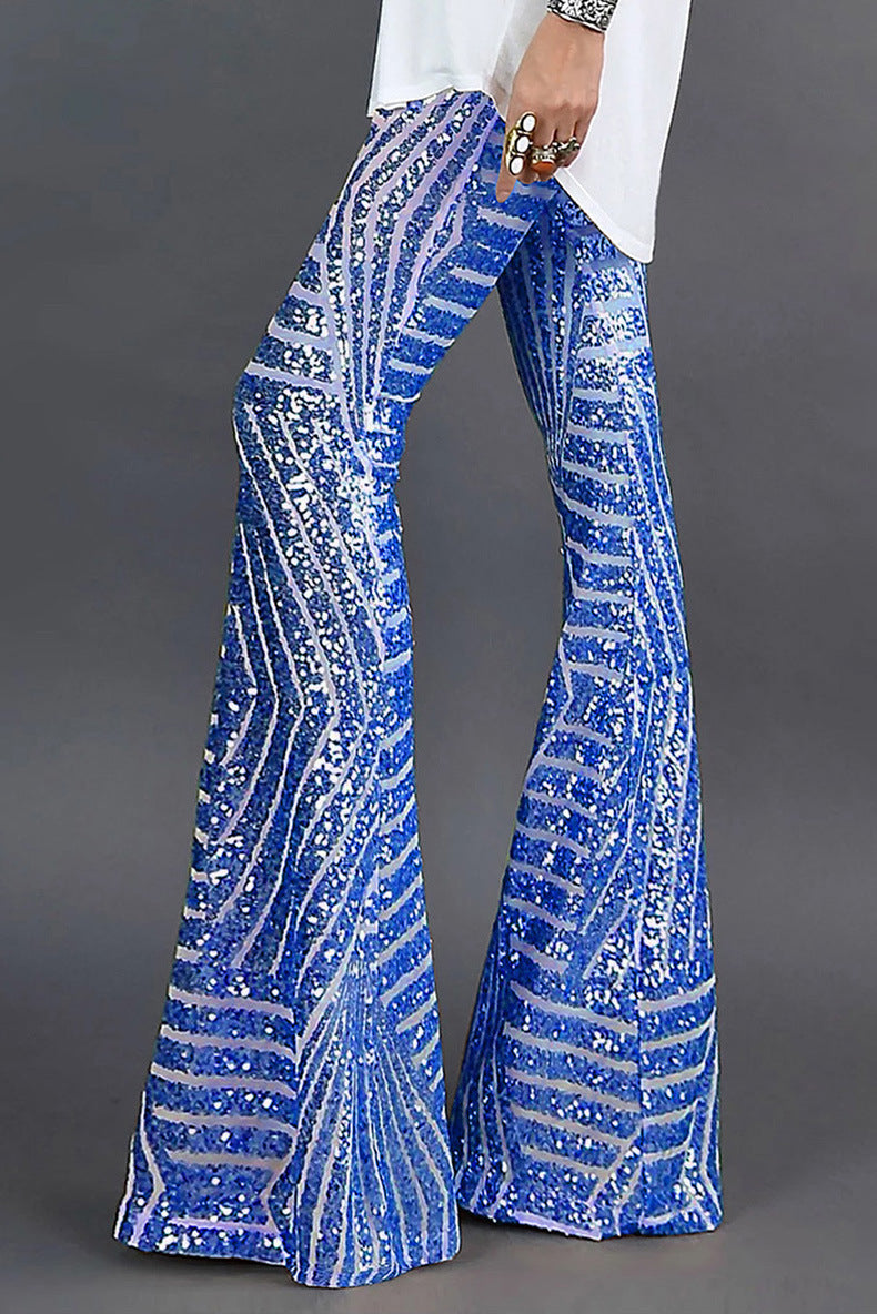 womens-sequin-flare-pants-with-pull-on-elastic-waistband-3