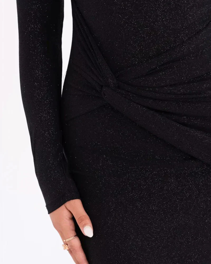 womens-shimmer-knit-maxi-dress-with-one-shoulder-neckline-and-draped-waist-5