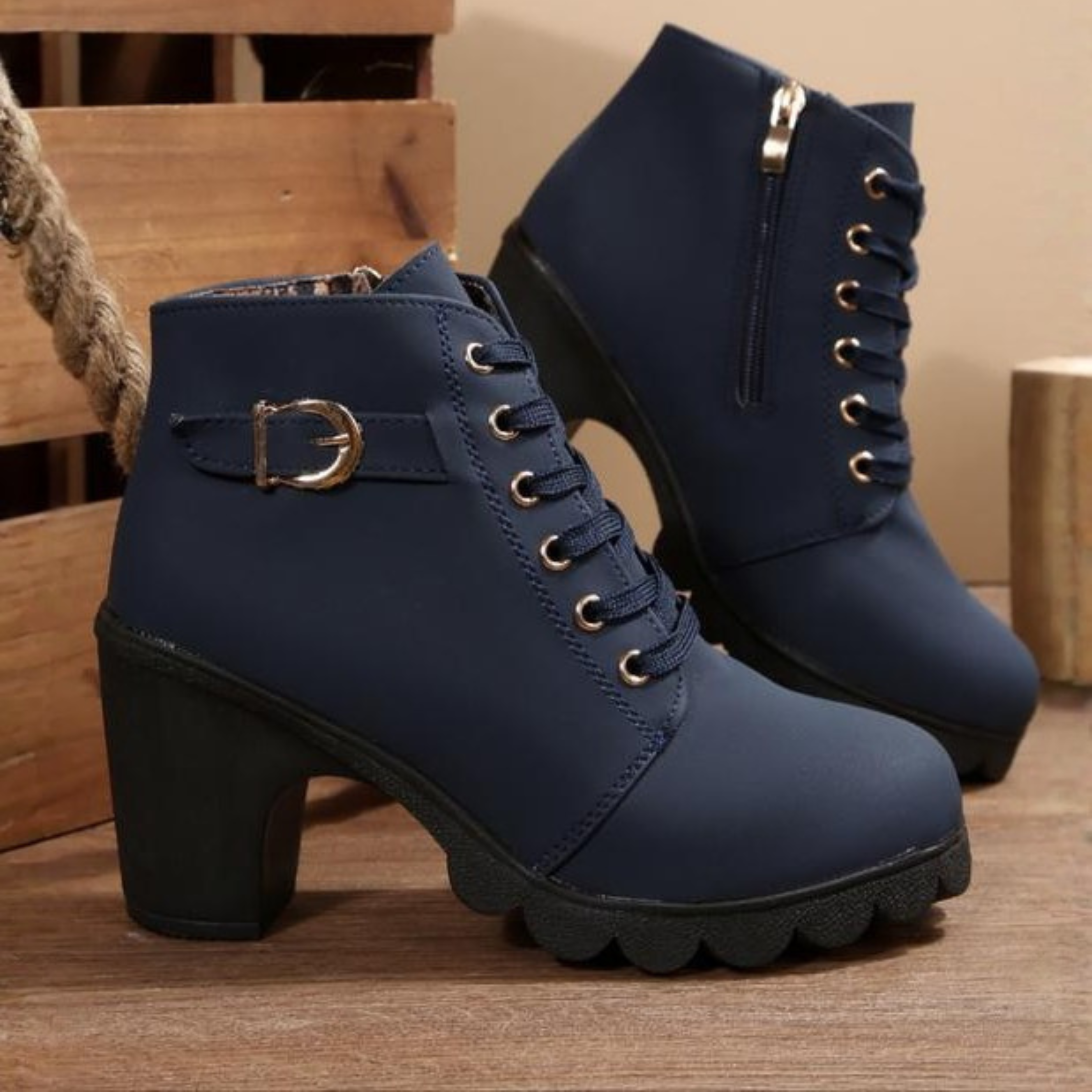 womens-synthetic-ankle-boots-with-lace-up-front-and-side-zipper-4