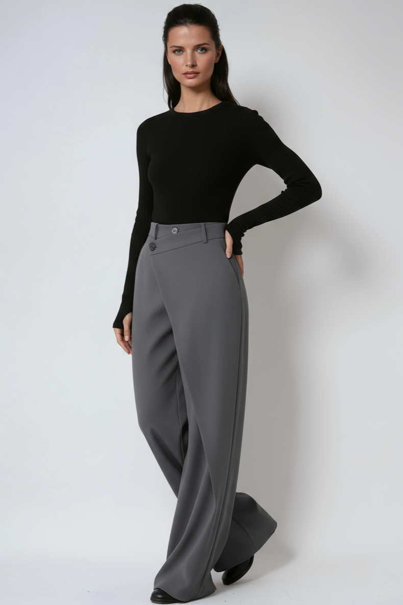 womens-wide-leg-woven-pants-with-wrap-front-and-button-waist-9