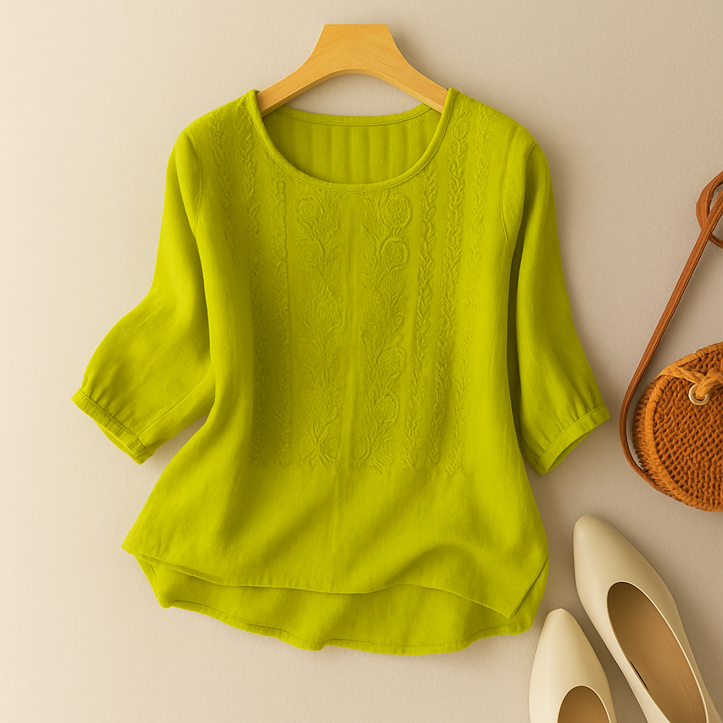 womens-woven-blouse-with-embroidered-front-panel-and-scoop-neck-5