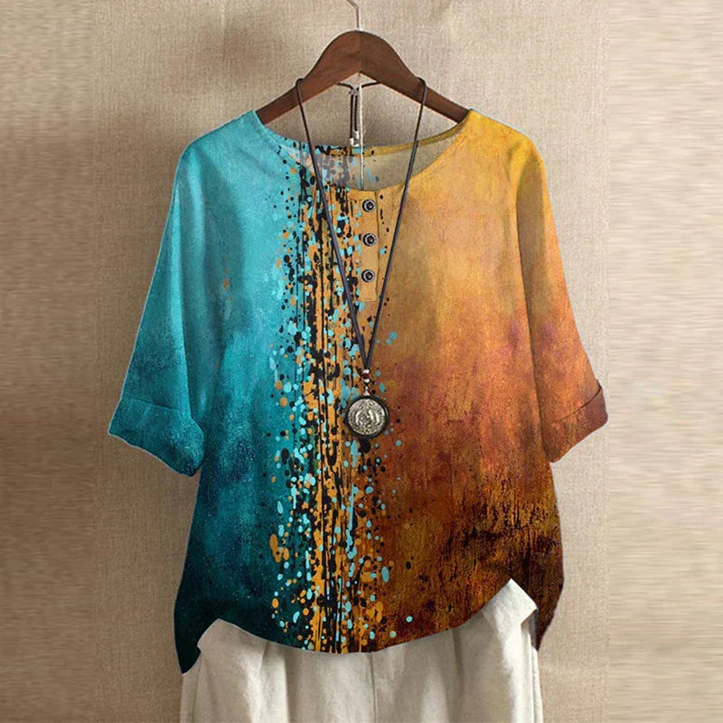 womens-woven-blouse-with-henley-buttons-and-cuffed-sleeves-8