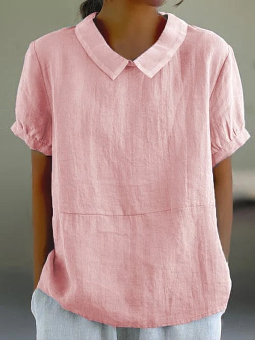 womens-woven-blouse-with-rounded-collar-and-paneled-seam-2