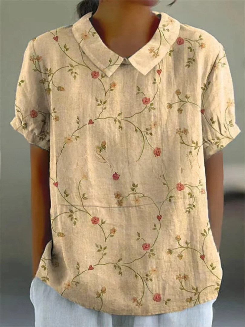 womens-woven-floral-blouse-with-v-notch-collar-and-short-sleeves-6