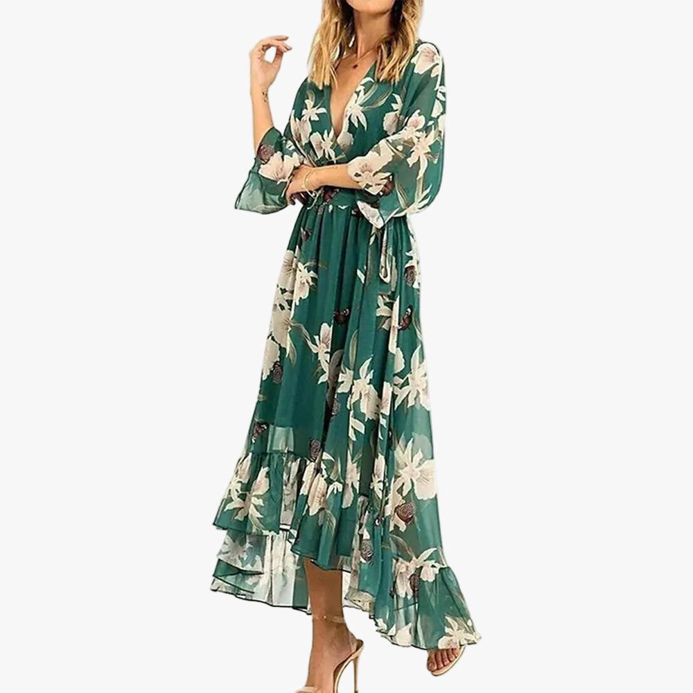 womens-woven-maxi-dress-with-v-neck-and-ruffle-hem-1