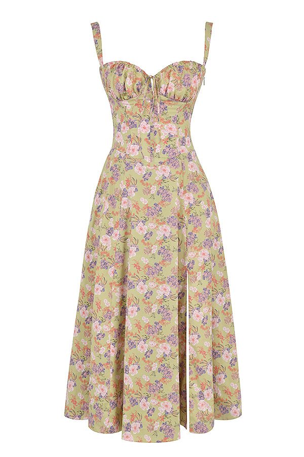 womens-woven-midi-dress-with-bustier-bodice-and-side-slit-17