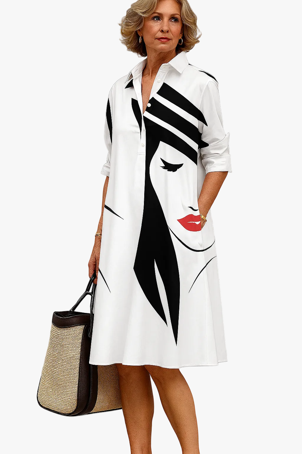 womens-woven-midi-dress-with-button-front-and-point-collar-1