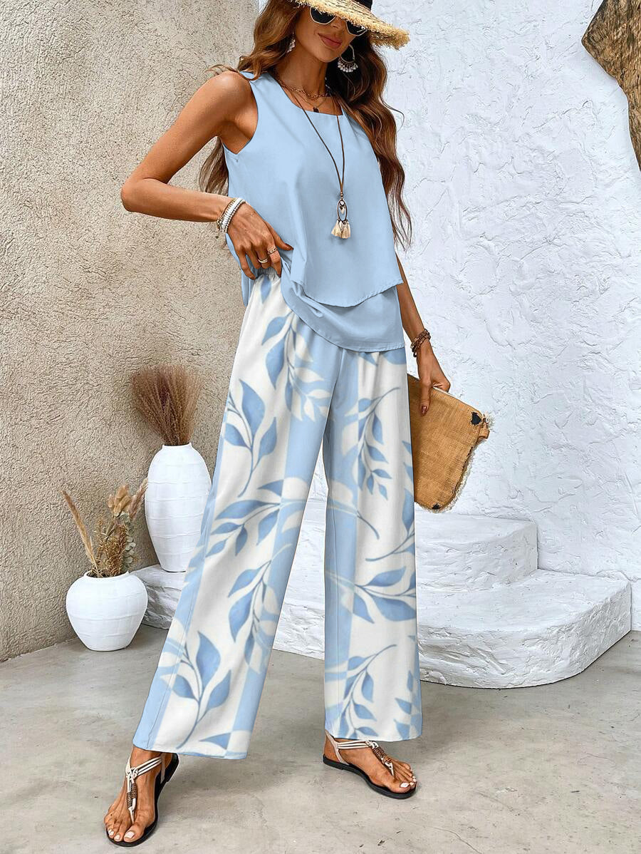 womens-woven-two-piece-set-with-layered-tank-and-wide-leg-pants-2