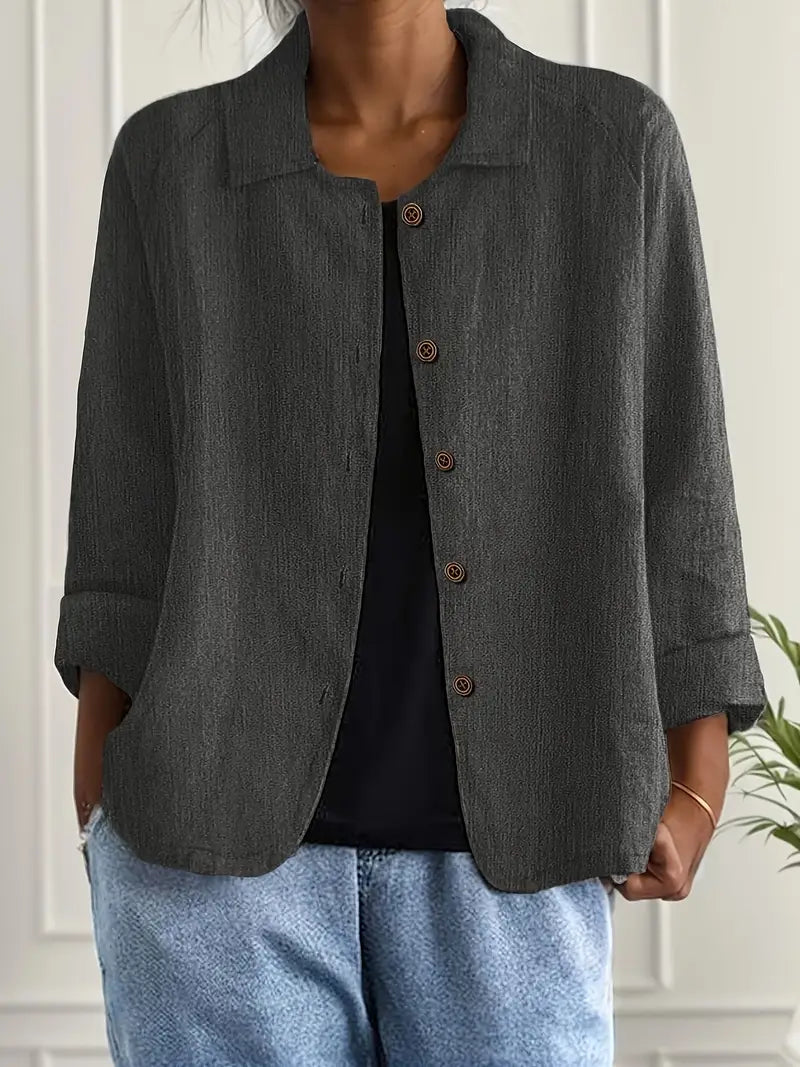 Sybille - Oversized Spread-Collar Blazer