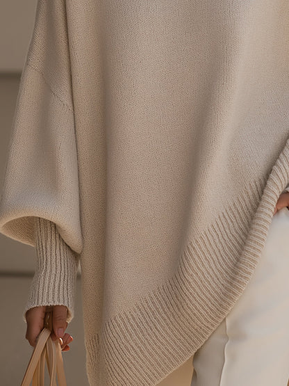 Arabella - Oversized Draped Round-Neck Sweater