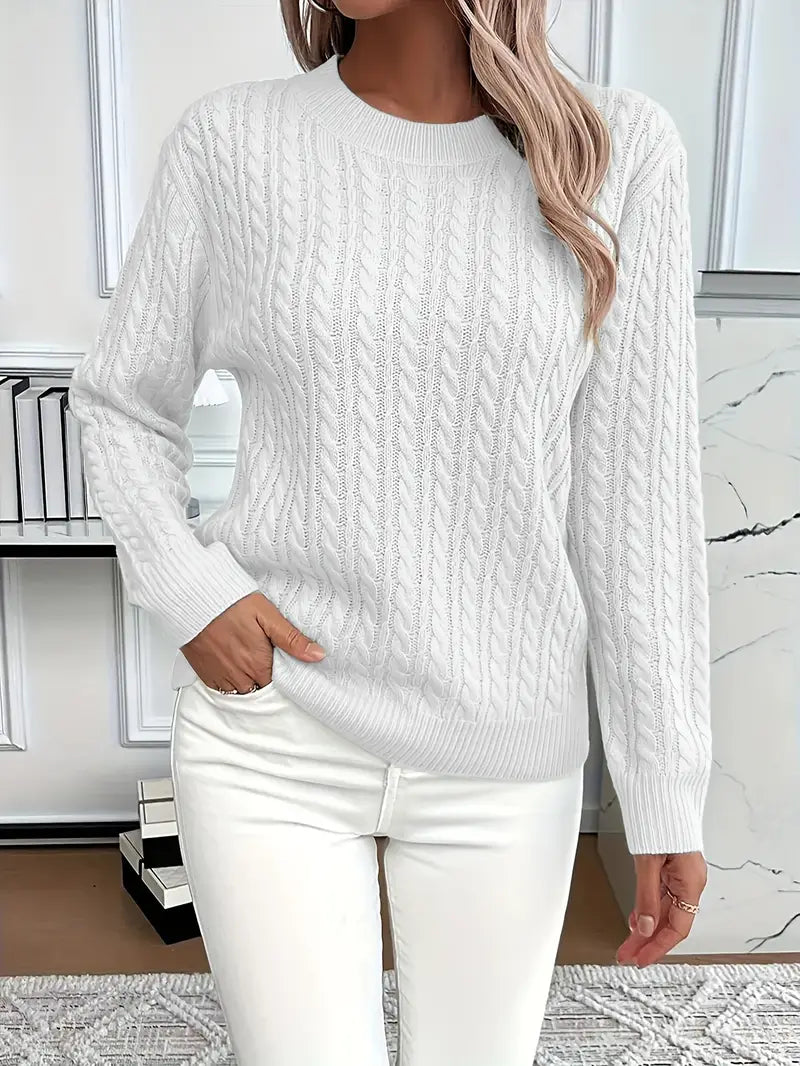 Cassia - Classic Cable Knit Jumper