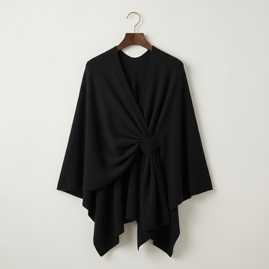 Catriona - Crossover Knit Wrap Shawl