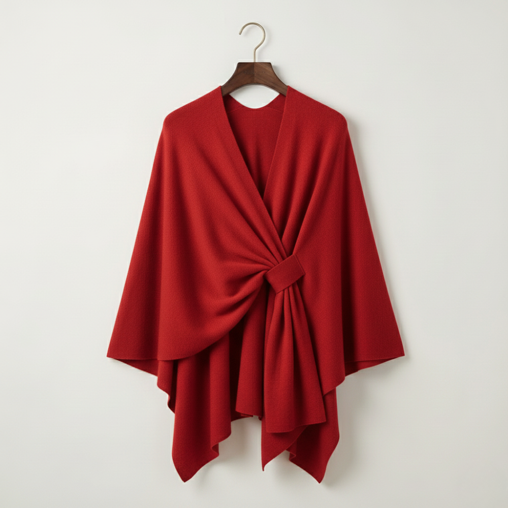 Catriona - Crossover Knit Wrap Shawl