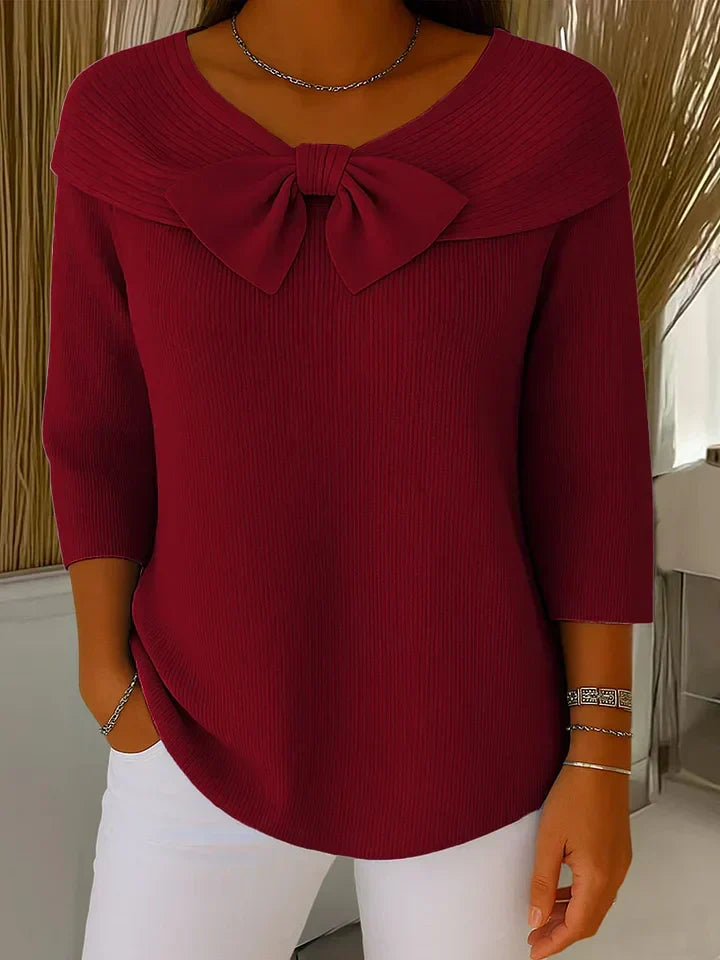 Clarabelle - Fine-Gauge Round-Neck Sweater