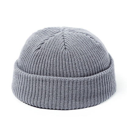 Knit retro beanie hat for women in winter