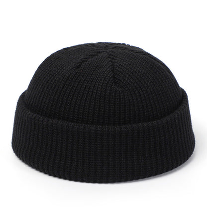 Knit retro beanie hat for women in winter