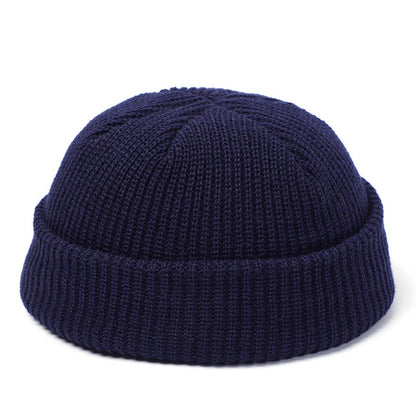 Knit retro beanie hat for women in winter