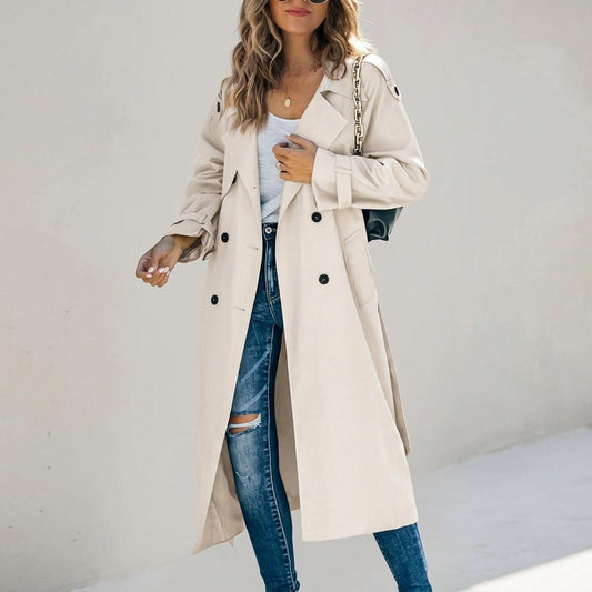 Constance - Double-Breasted Belted Trench Coat 1