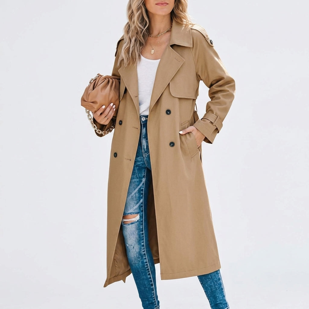 Constance - Double-Breasted Belted Trench Coat 3