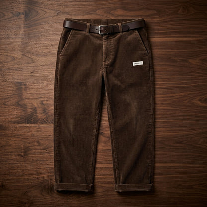 Men's regular fit corduroy trousers