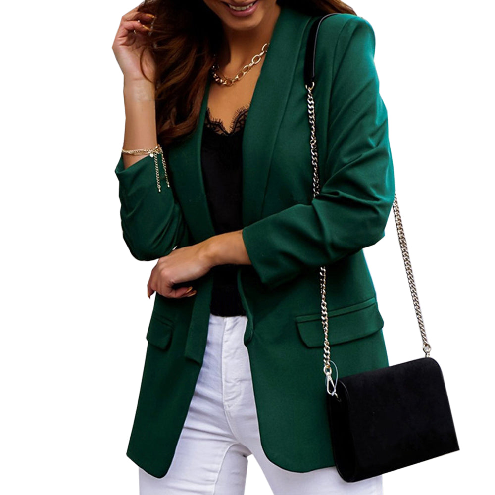 Women's loose blazer jacket with oversized fit