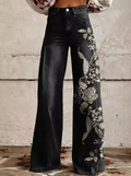 Ecslissi | Bohemian Printed Wide-Leg Pants