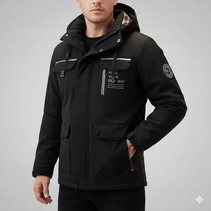 Winter coat for men with weather-resistant finish