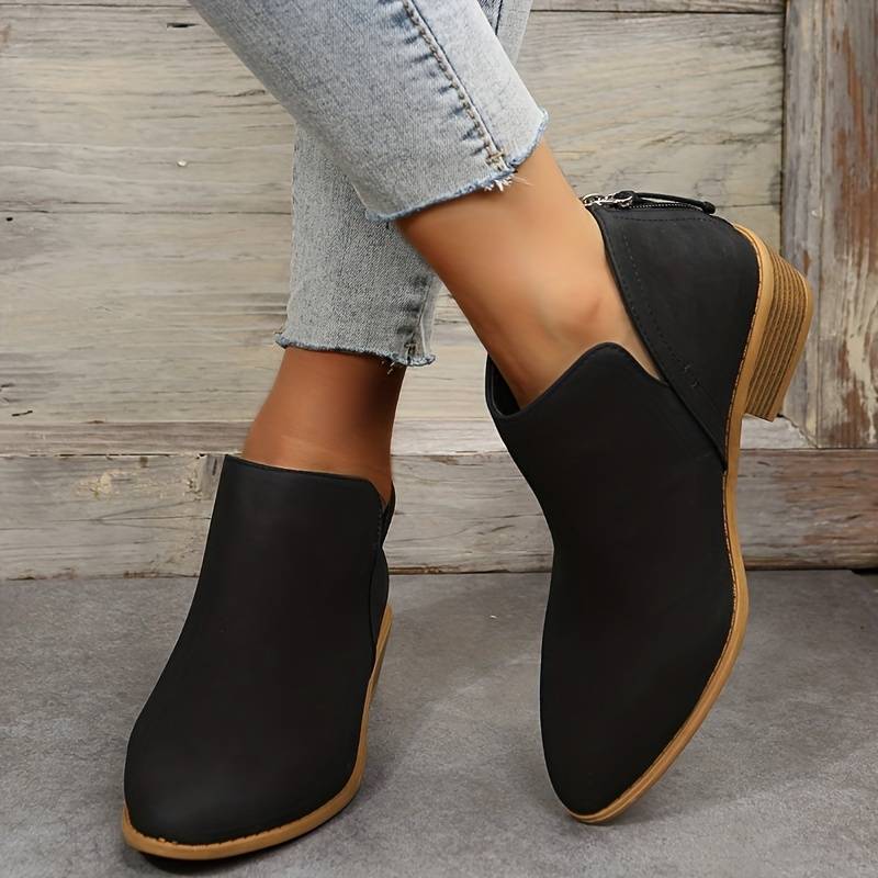 Karenza - Sleek Streamlined Ankle Boots