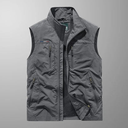 Ronan - Zip Gilet with Stand Collar