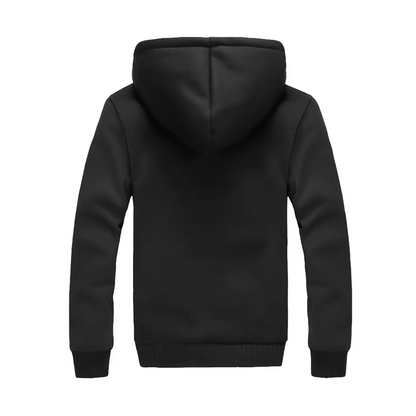 Fleece hooded jacket for men