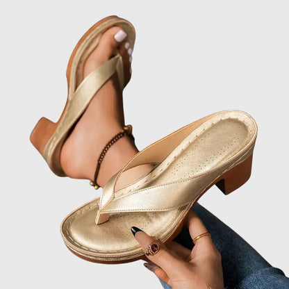 Women's orthopedic sandals with cushioned footbed