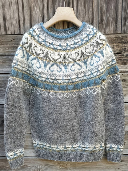 Ottilie - Nordic Pattern Winter Sweater