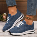 Betty | Denim-Look Lace-Up Orthopedic Sneakers