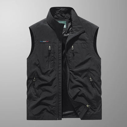 Ronan - Zip Gilet with Stand Collar
