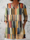 Aphra | V-Neck Draped Long Blouse