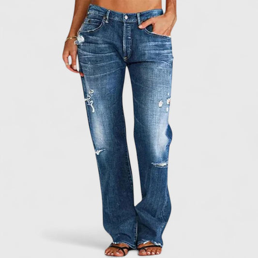 Hanneke - High-Stretch Straight Leg Jeans